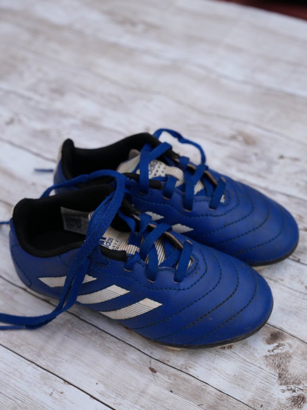 Kids Soccer Cleats Adidas Size 11k Blue White